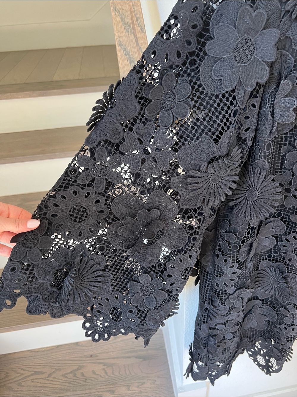 J. Marie The Seraphina Mini Dress in Black Floral NWOT - Picture 5 of 6